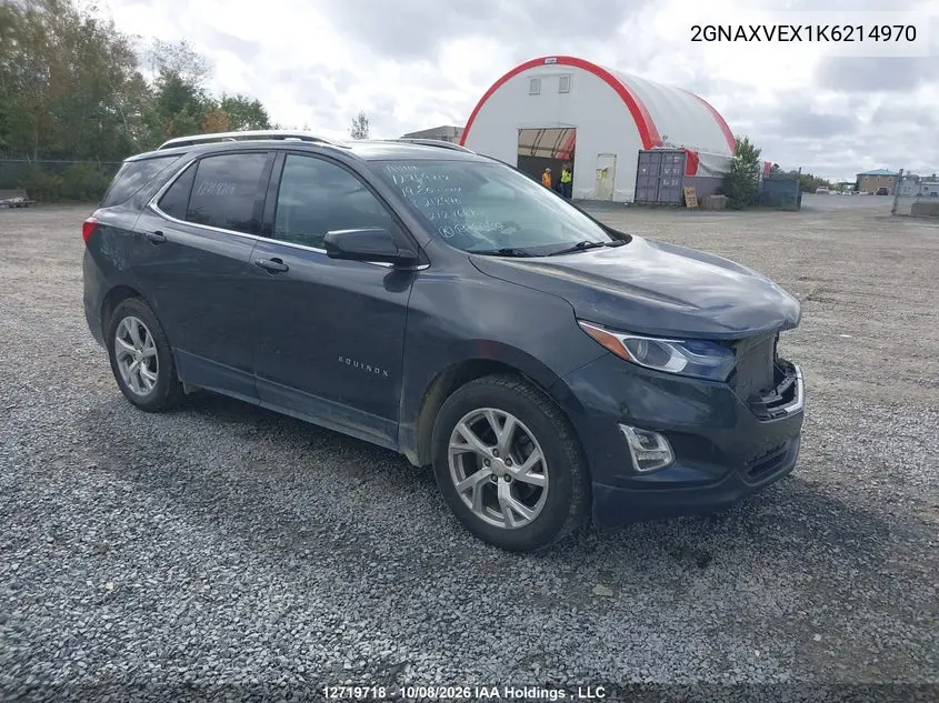 CHEVROLET EQUINOX 2019, VIN 2GNAXVEX1K6214970