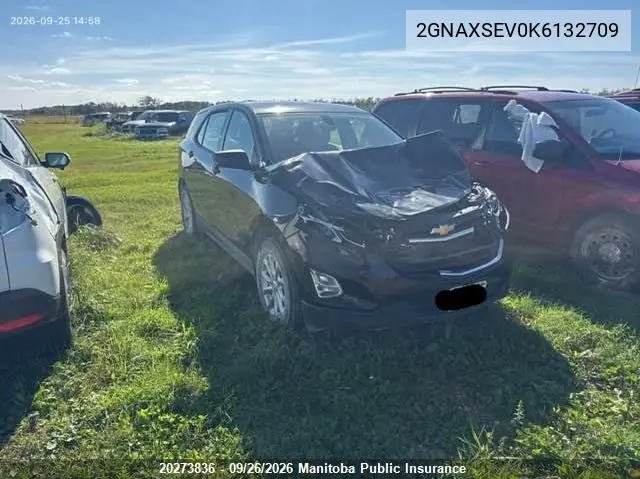 CHEVROLET EQUINOX 2019, VIN 2GNAXSEV0K6132709
