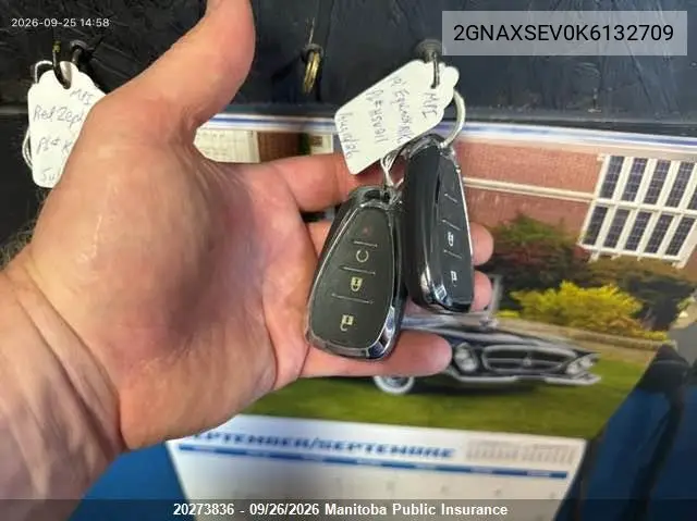 2019 CHEVROLET EQUINOX VIN 2GNAXSEV0K6132709 — фото 11