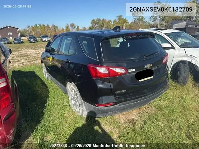 2019 CHEVROLET EQUINOX VIN 2GNAXSEV0K6132709 — фото 3