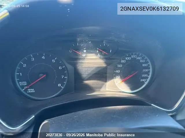 2019 CHEVROLET EQUINOX VIN 2GNAXSEV0K6132709 — фото 7