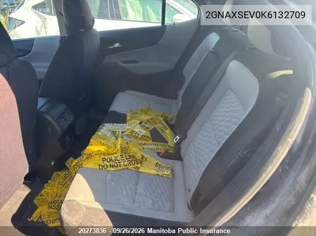 2019 CHEVROLET EQUINOX VIN 2GNAXSEV0K6132709 — фото 8