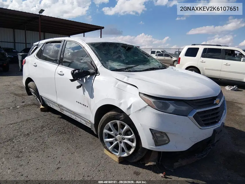 CHEVROLET EQUINOX 2019, VIN 2GNAXKEV2K6107651