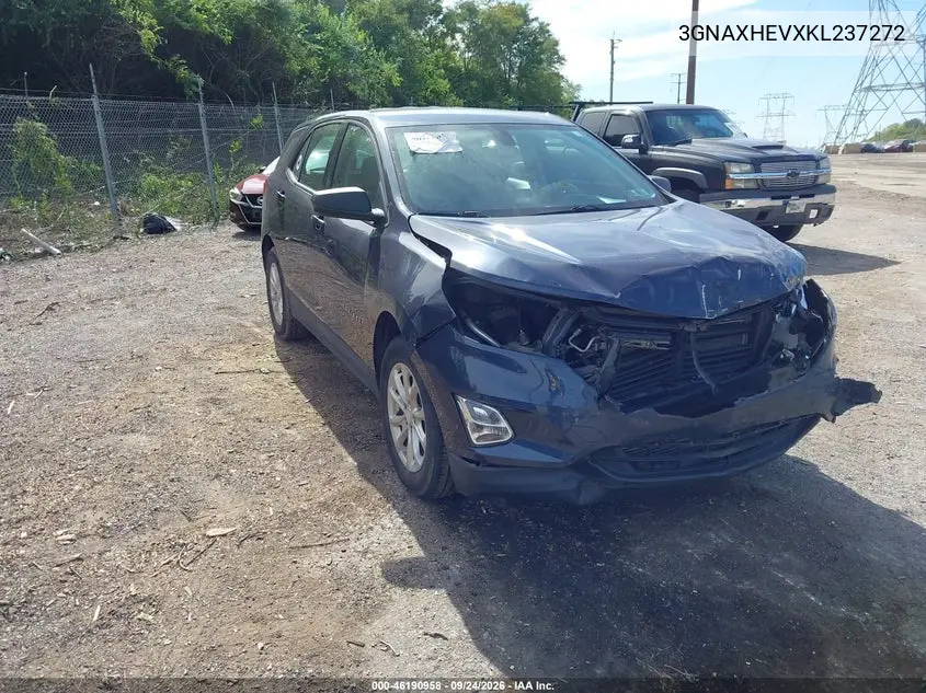 CHEVROLET EQUINOX 2019, VIN 3GNAXHEVXKL237272