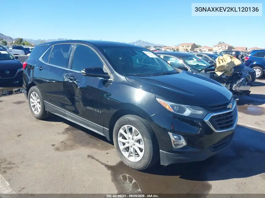 CHEVROLET EQUINOX 2019, VIN 3GNAXKEV2KL120136
