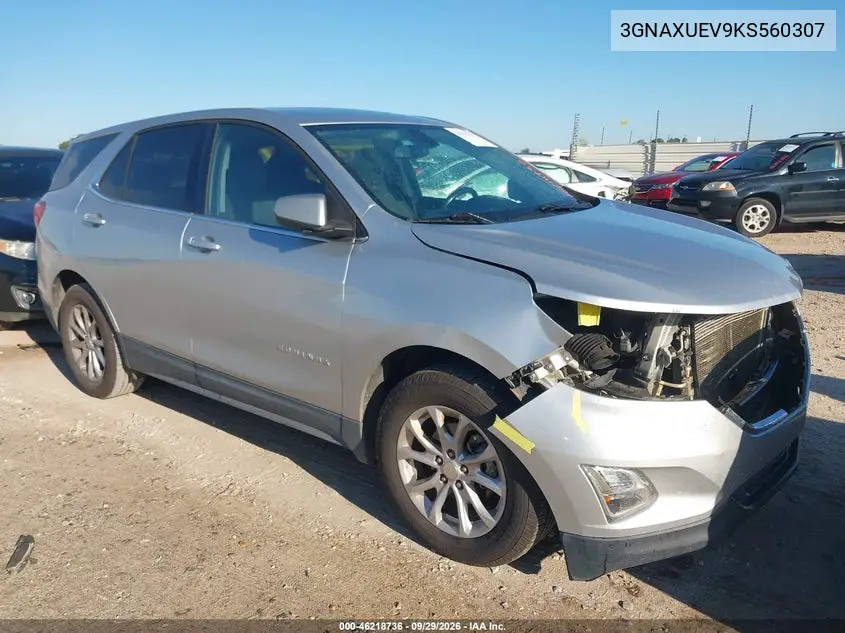 CHEVROLET EQUINOX 2019, VIN 3GNAXUEV9KS560307