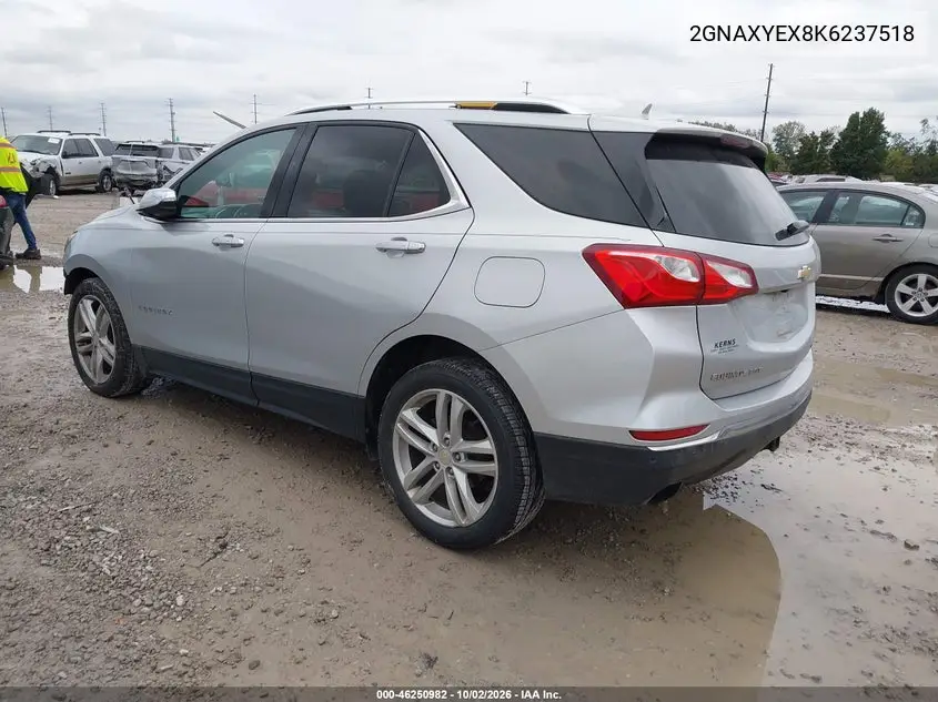 2019 CHEVROLET EQUINOX VIN 2GNAXYEX8K6237518 — фото 3
