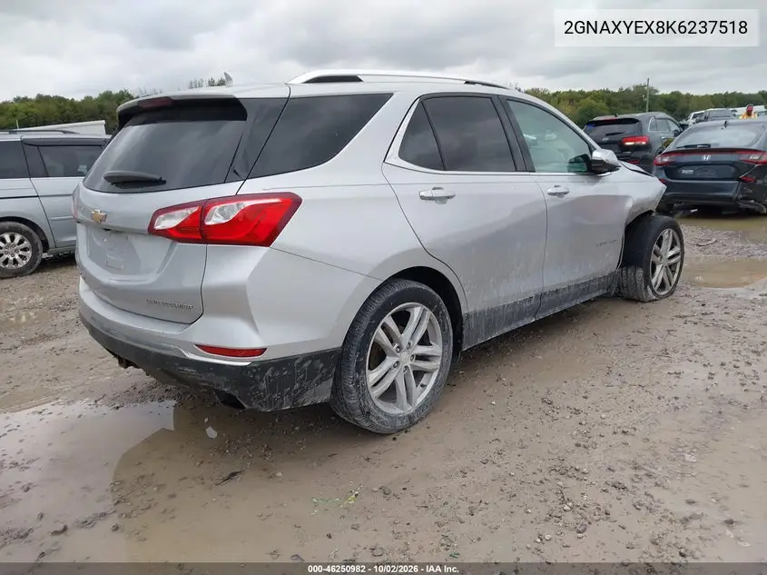 2019 CHEVROLET EQUINOX VIN 2GNAXYEX8K6237518 — фото 4