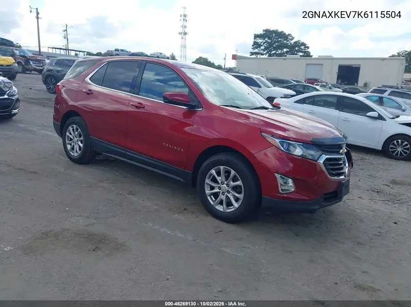 CHEVROLET EQUINOX 2019, VIN 2GNAXKEV7K6115504