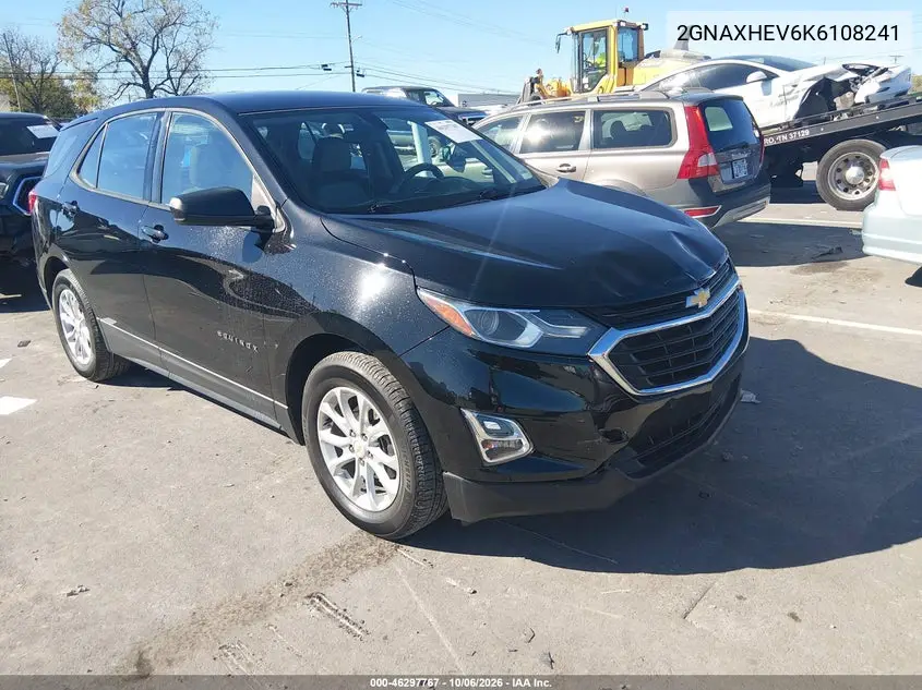CHEVROLET EQUINOX 2019, VIN 2GNAXHEV6K6108241