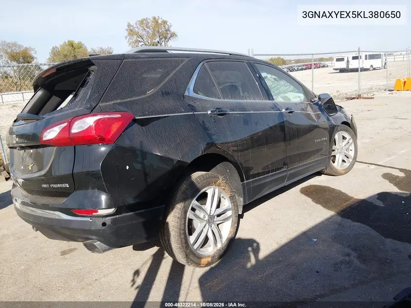 2019 CHEVROLET EQUINOX VIN 3GNAXYEX5KL380650 — фото 4