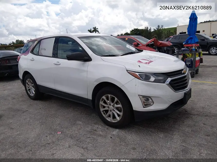 CHEVROLET EQUINOX 2019, VIN 2GNAXSEV2K6210889