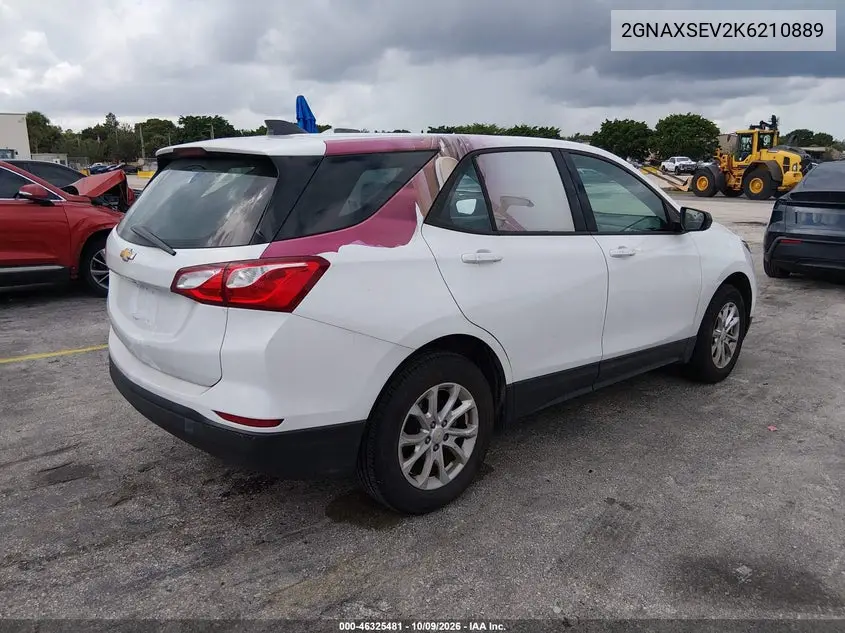 2019 CHEVROLET EQUINOX VIN 2GNAXSEV2K6210889 — фото 4