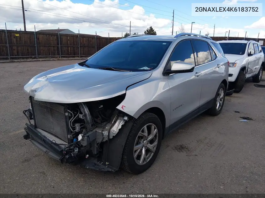 2019 CHEVROLET EQUINOX VIN 2GNAXLEX4K6183752 — фото 2