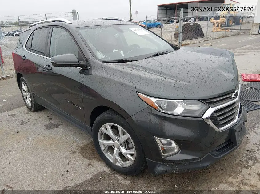 CHEVROLET EQUINOX 2019, VIN 3GNAXLEXXKS547870