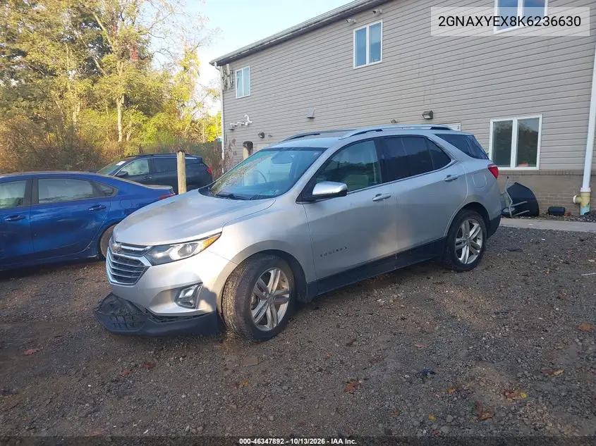 2019 CHEVROLET EQUINOX VIN 2GNAXYEX8K6236630 — фото 2