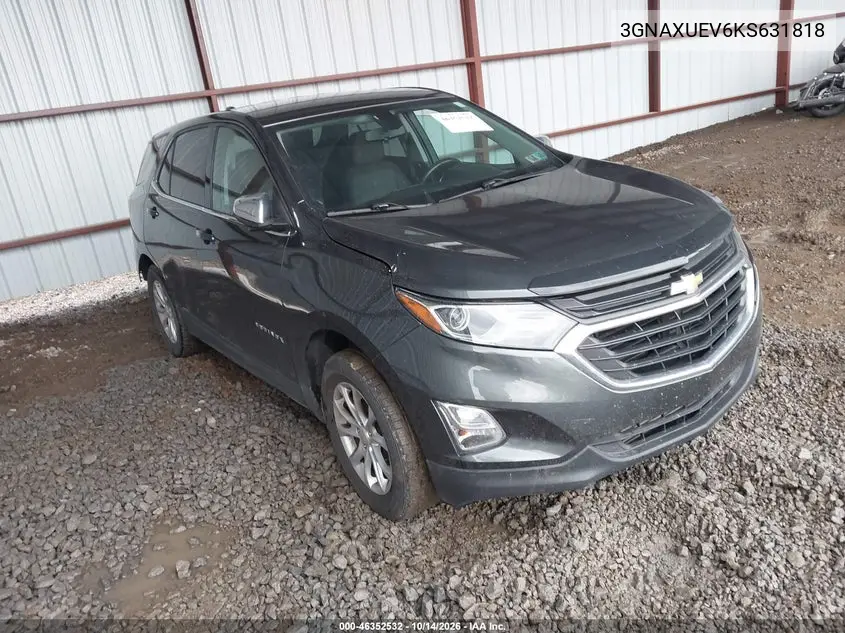 CHEVROLET EQUINOX 2019, VIN 3GNAXUEV6KS631818