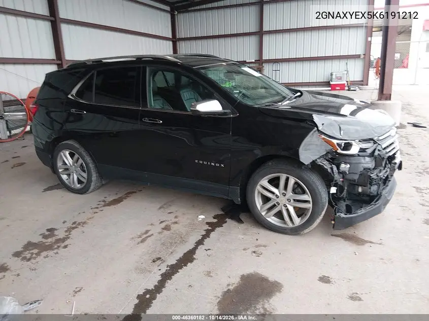 CHEVROLET EQUINOX 2019, VIN 2GNAXYEX5K6191212
