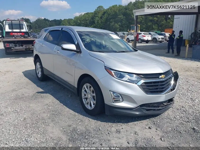CHEVROLET EQUINOX 2019, VIN 3GNAXKEV7KS621125