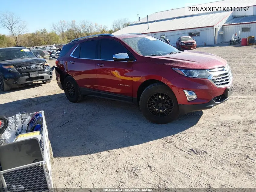 CHEVROLET EQUINOX 2019, VIN 2GNAXXEV1K6113194