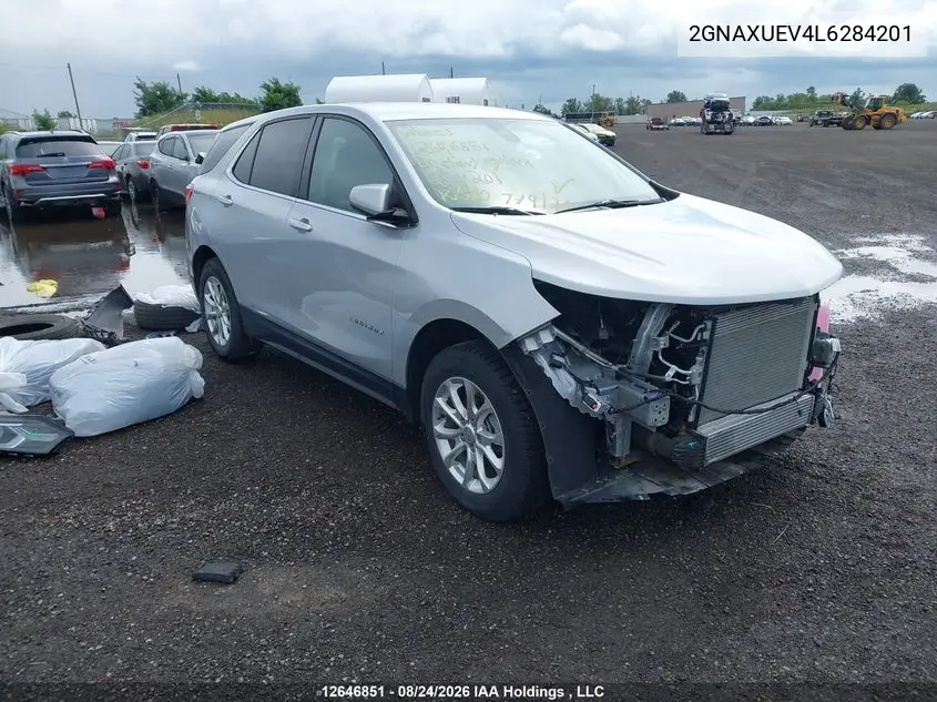 CHEVROLET EQUINOX 2020, VIN 2GNAXUEV4L6284201