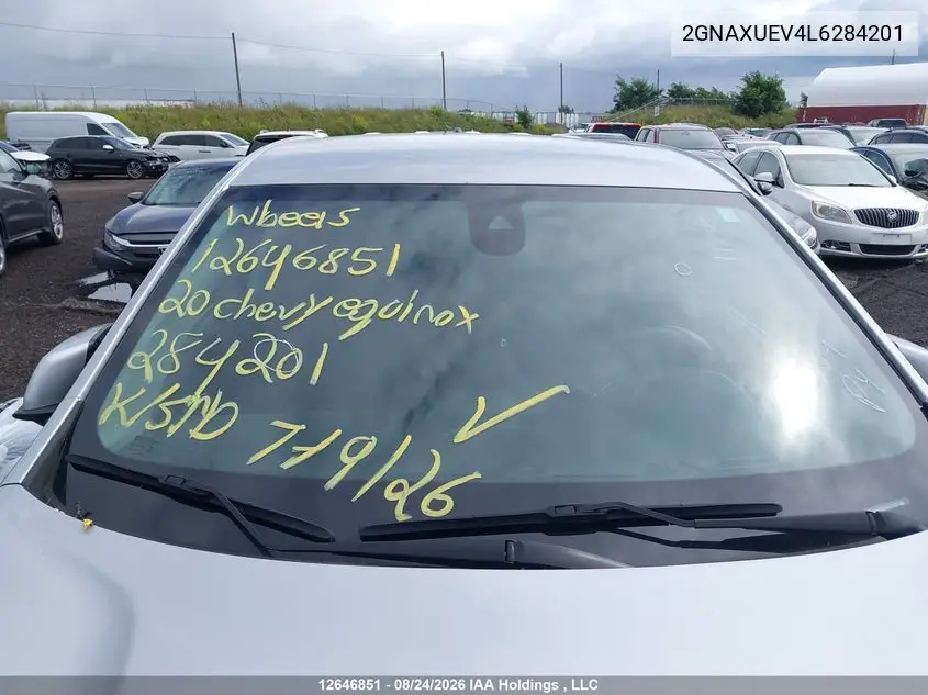 2020 CHEVROLET EQUINOX VIN 2GNAXUEV4L6284201 — фото 18