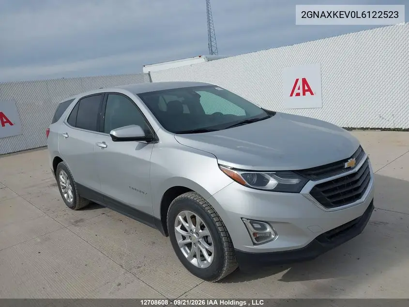 CHEVROLET EQUINOX 2020, VIN 2GNAXKEV0L6122523