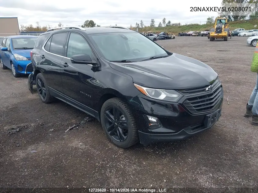 CHEVROLET EQUINOX 2020, VIN 2GNAXKEV5L6208071