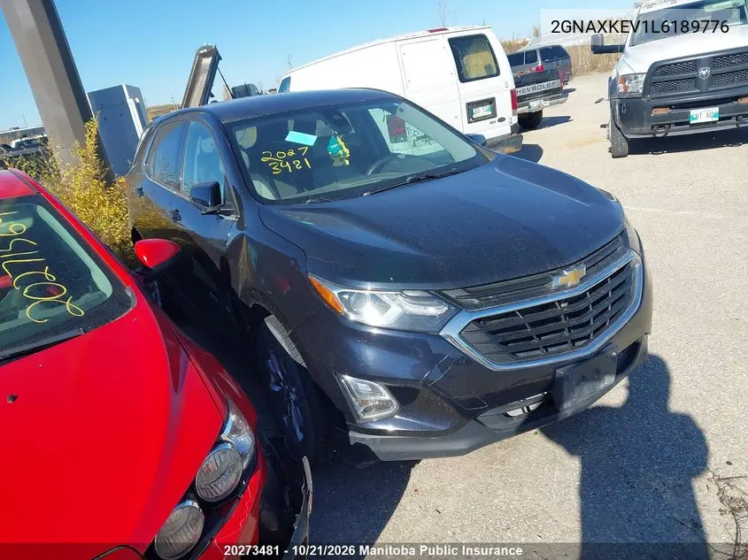 CHEVROLET EQUINOX 2020, VIN 2GNAXKEV1L6189776
