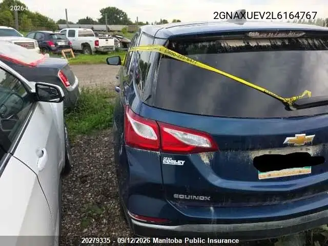 2020 CHEVROLET EQUINOX VIN 2GNAXUEV2L6164767 — фото 3