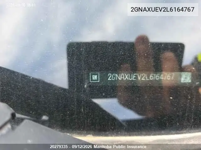 2020 CHEVROLET EQUINOX VIN 2GNAXUEV2L6164767 — фото 9
