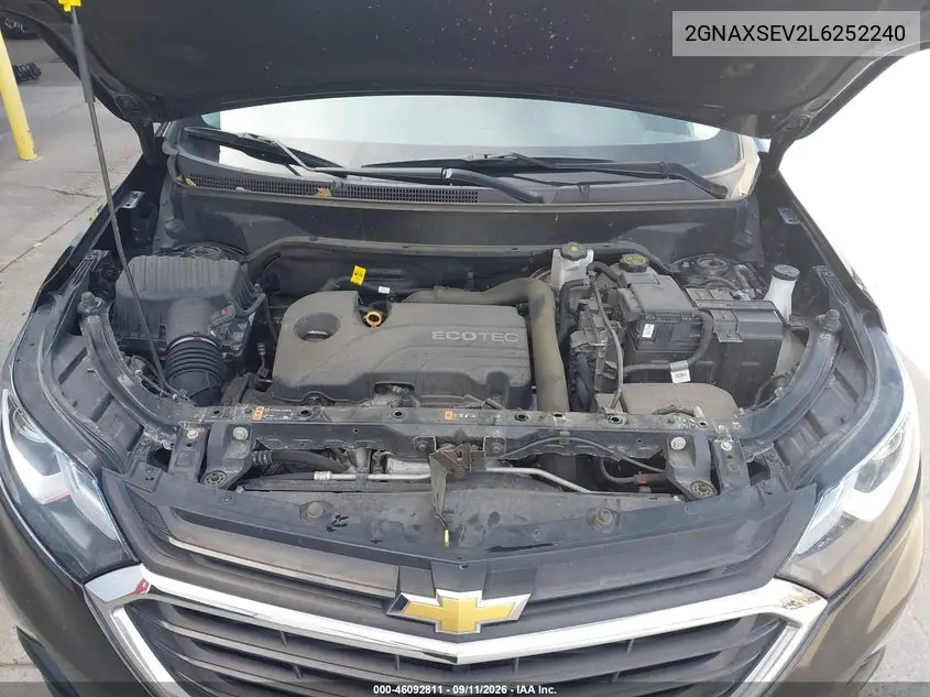 2020 CHEVROLET EQUINOX VIN 2GNAXSEV2L6252240 — фото 10