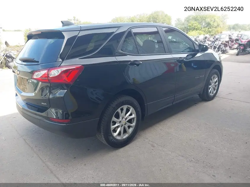 2020 CHEVROLET EQUINOX VIN 2GNAXSEV2L6252240 — фото 4