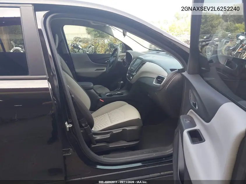 2020 CHEVROLET EQUINOX VIN 2GNAXSEV2L6252240 — фото 5