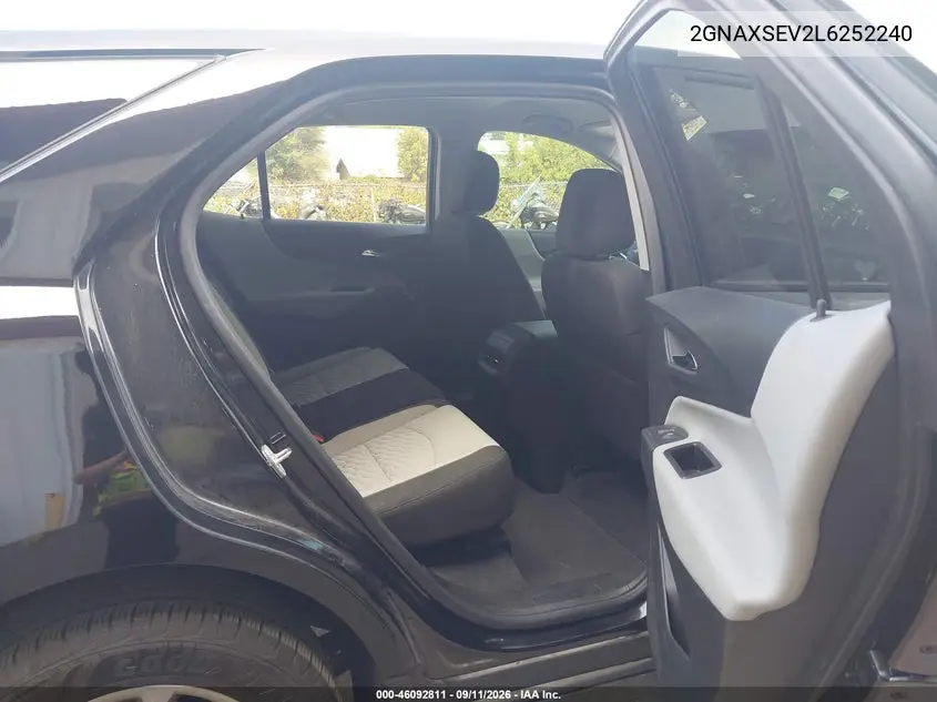 2020 CHEVROLET EQUINOX VIN 2GNAXSEV2L6252240 — фото 8