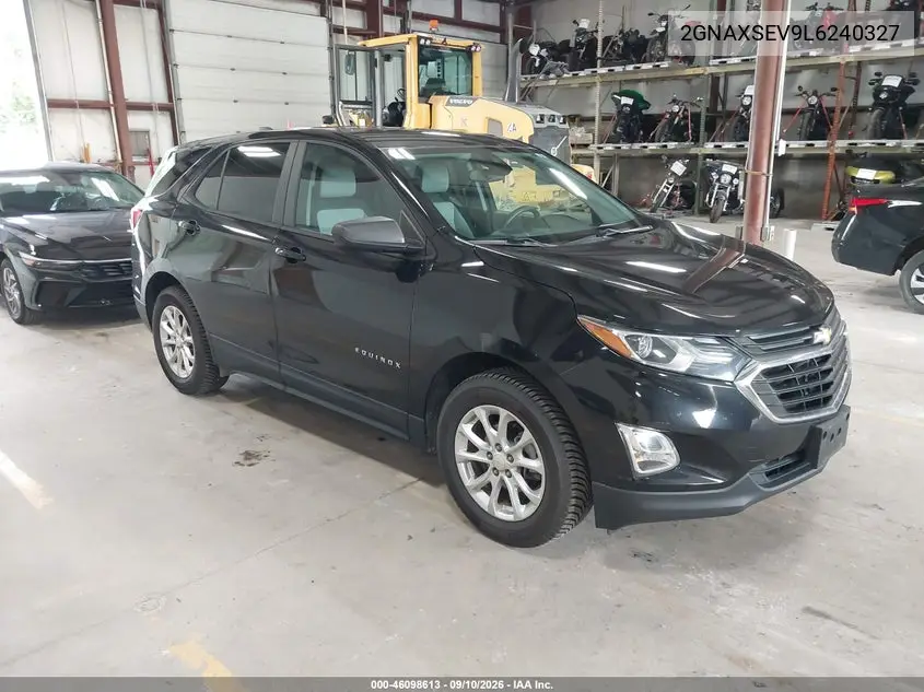 CHEVROLET EQUINOX 2020, VIN 2GNAXSEV9L6240327