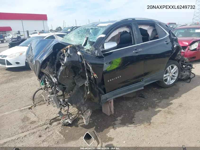 2020 CHEVROLET EQUINOX VIN 2GNAXPEXXL6249732 — фото 2
