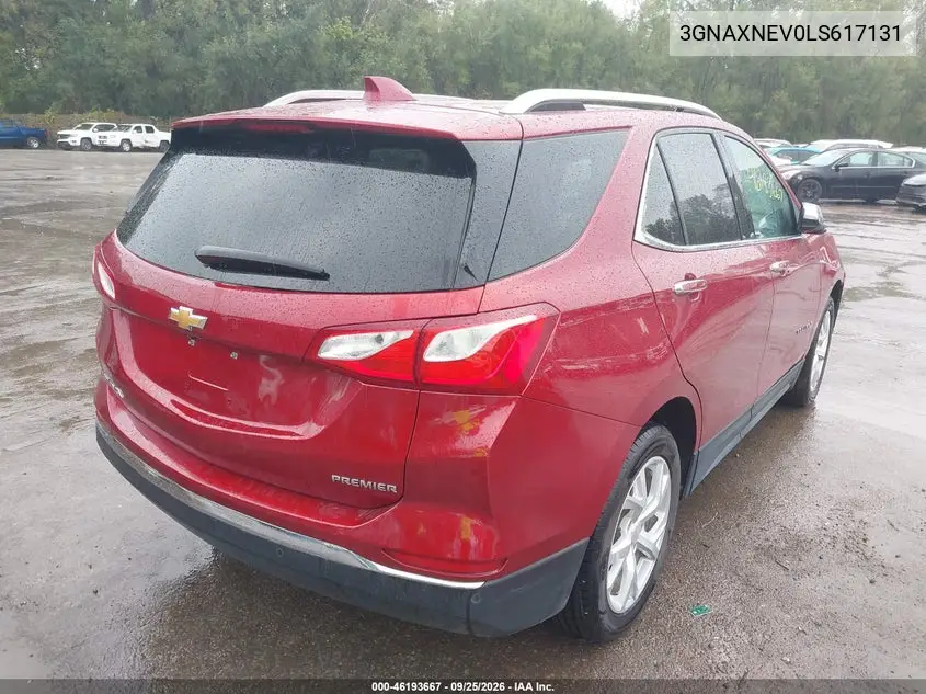 2020 CHEVROLET EQUINOX VIN 3GNAXNEV0LS617131 — фото 4