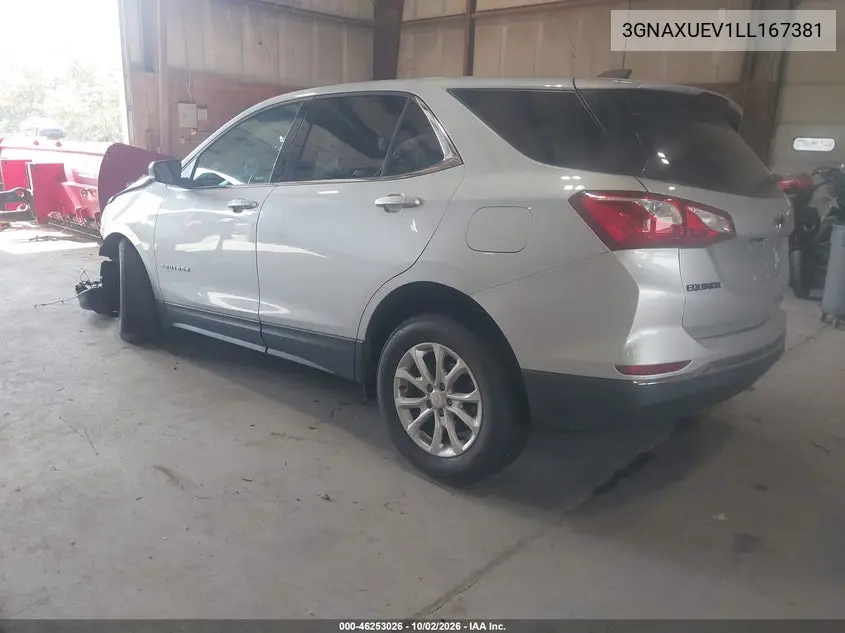 2020 CHEVROLET EQUINOX VIN 3GNAXUEV1LL167381 — фото 3