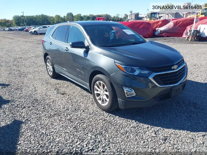 CHEVROLET EQUINOX 2020, VIN 3GNAXKEV8LS616405