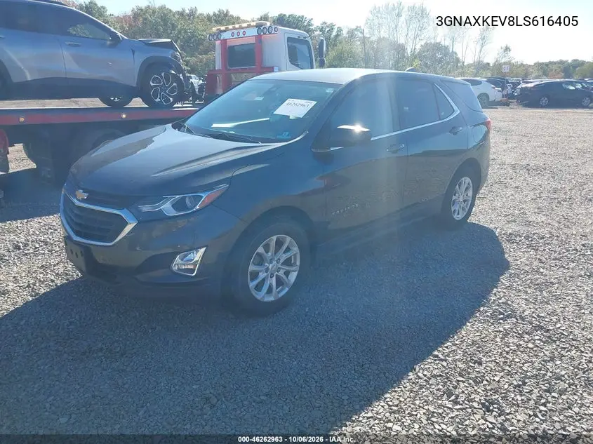 2020 CHEVROLET EQUINOX VIN 3GNAXKEV8LS616405 — фото 2