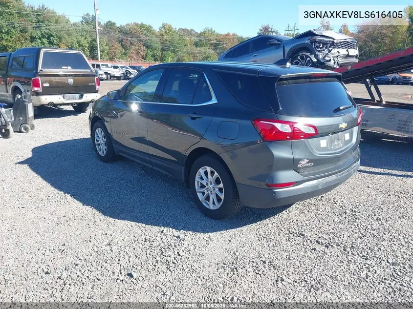 2020 CHEVROLET EQUINOX VIN 3GNAXKEV8LS616405 — фото 3