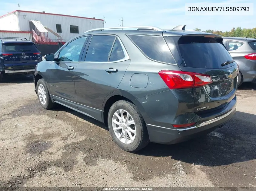 2020 CHEVROLET EQUINOX VIN 3GNAXUEV7LS509793 — фото 3