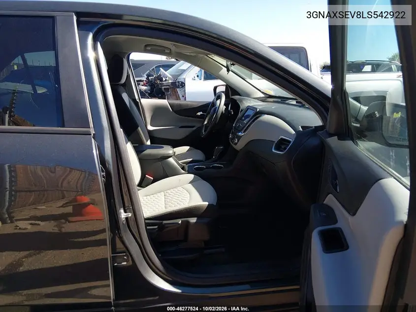 2020 CHEVROLET EQUINOX VIN 3GNAXSEV8LS542922 — фото 5
