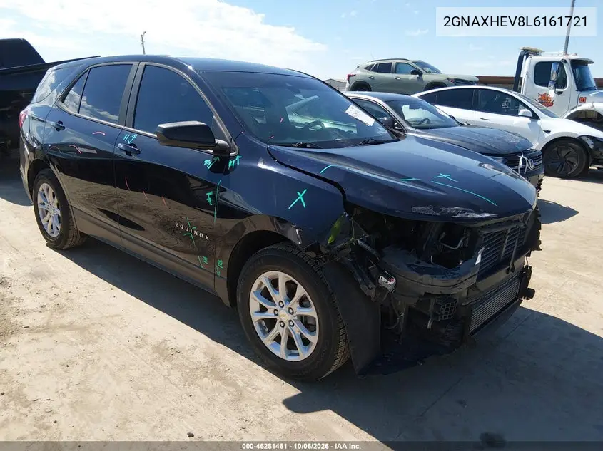 CHEVROLET EQUINOX 2020, VIN 2GNAXHEV8L6161721