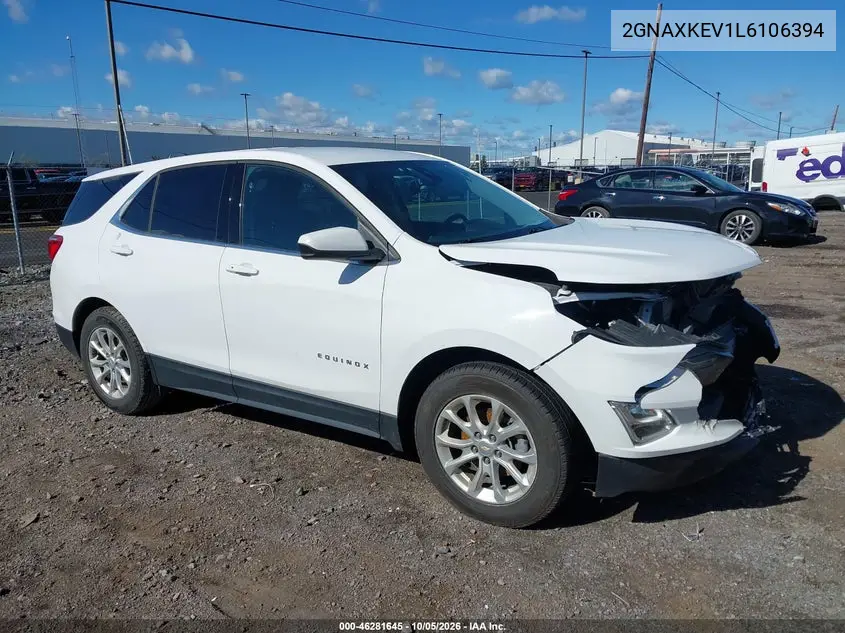 CHEVROLET EQUINOX 2020, VIN 2GNAXKEV1L6106394