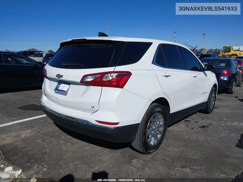 2020 CHEVROLET EQUINOX VIN 3GNAXKEV8LS541933 — фото 4