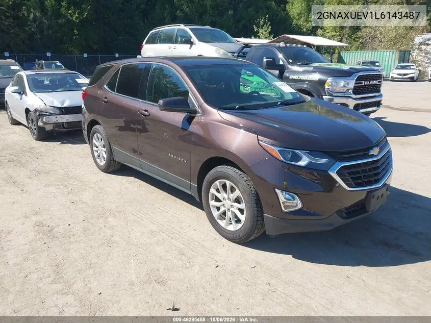 CHEVROLET EQUINOX 2020, VIN 2GNAXUEV1L6143487