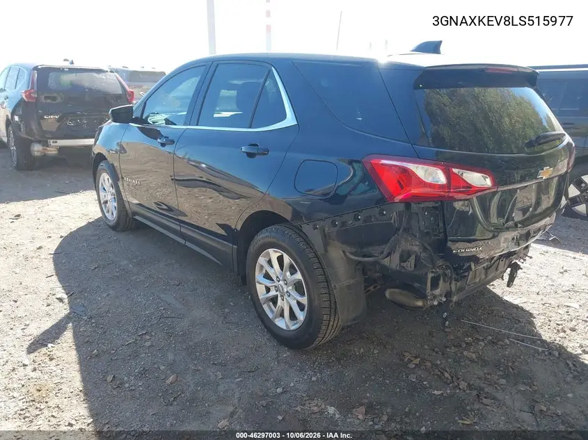 2020 CHEVROLET EQUINOX VIN 3GNAXKEV8LS515977 — фото 3