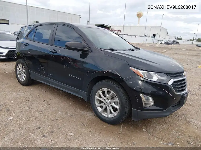 CHEVROLET EQUINOX 2020, VIN 2GNAXHEV9L6268017